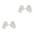 thumbnail image 3 of ZLight 1 Pair Kids Mittens Simple Style Clothes Accessory Solid Color Fingers Cover Beautiful Toddler Mitten for Winter White 2Set, 3 of 6