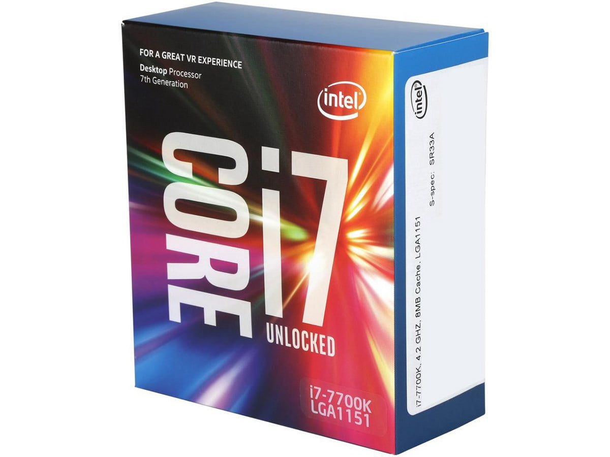 Intel Core i7-7700K Kaby Lake Quad-Core 4.2 GHz LGA 1151 91W BX80677I77700K  Desktop Processor