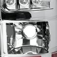 thumbnail image 7 of Spec-D Tuning Chrome Housing Clear Lens LED Tail Lights Compatible with 1999-2002 Chevy Silverado 1500/1500HD/2500/2500HD/3500, GMC Sierra Models, Left + Right Pair Assembly, 7 of 7