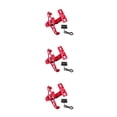 thumbnail image 1 of ZheElen Bracket Aluminum Moto Accessories Lightweight License Number Plate Holder Frame Registration Plates Mount with LED Light Red 3PCS, 1 of 6