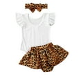 thumbnail image 7 of Lovebay Newborn Baby Girls Ruffled Romper Leopard Skirt Headband Outfits Set 0-18 Months, 7 of 7