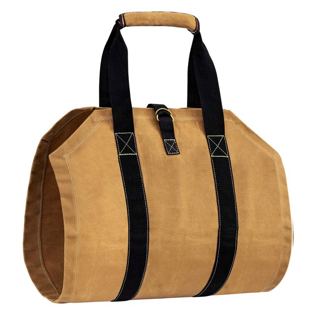 Bolsa De Almacenamiento De Leña Bolsa de lona para almacenamiento de leña, plegable, resistente al desgarro, bolsas de transporte de madera para acampar Ehuebsd Para Estrenar