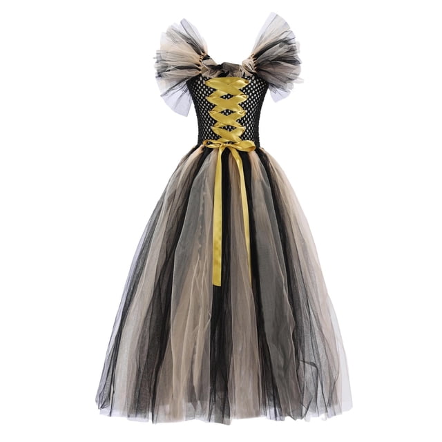 Ropa de Invierno Bebé Niñas Vestido de Princesa Payaso de Halloween Cos Play Disfraz con Accesorios para Fiesta de Fiesta