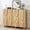 2pcs Oak 5 Drawers, variant on LEFHDA 3-Drawer Dresser for Bedroom & Living Room, 31.5" Wide Modern Wood Chest of Drawers with Anti-Toppling Device, Fluted Mid-Century Storage Cabinet for Entryway, Hallway, Closet - Oak
