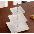 thumbnail image 5 of 3 Tier Cake Stand Fitttings Kits Fruit Cake Plate Handle Fitting Cupcake Hardware Rod Stand Holder Cake Tier Stacking Kit Gold 1Set, 5 of 5