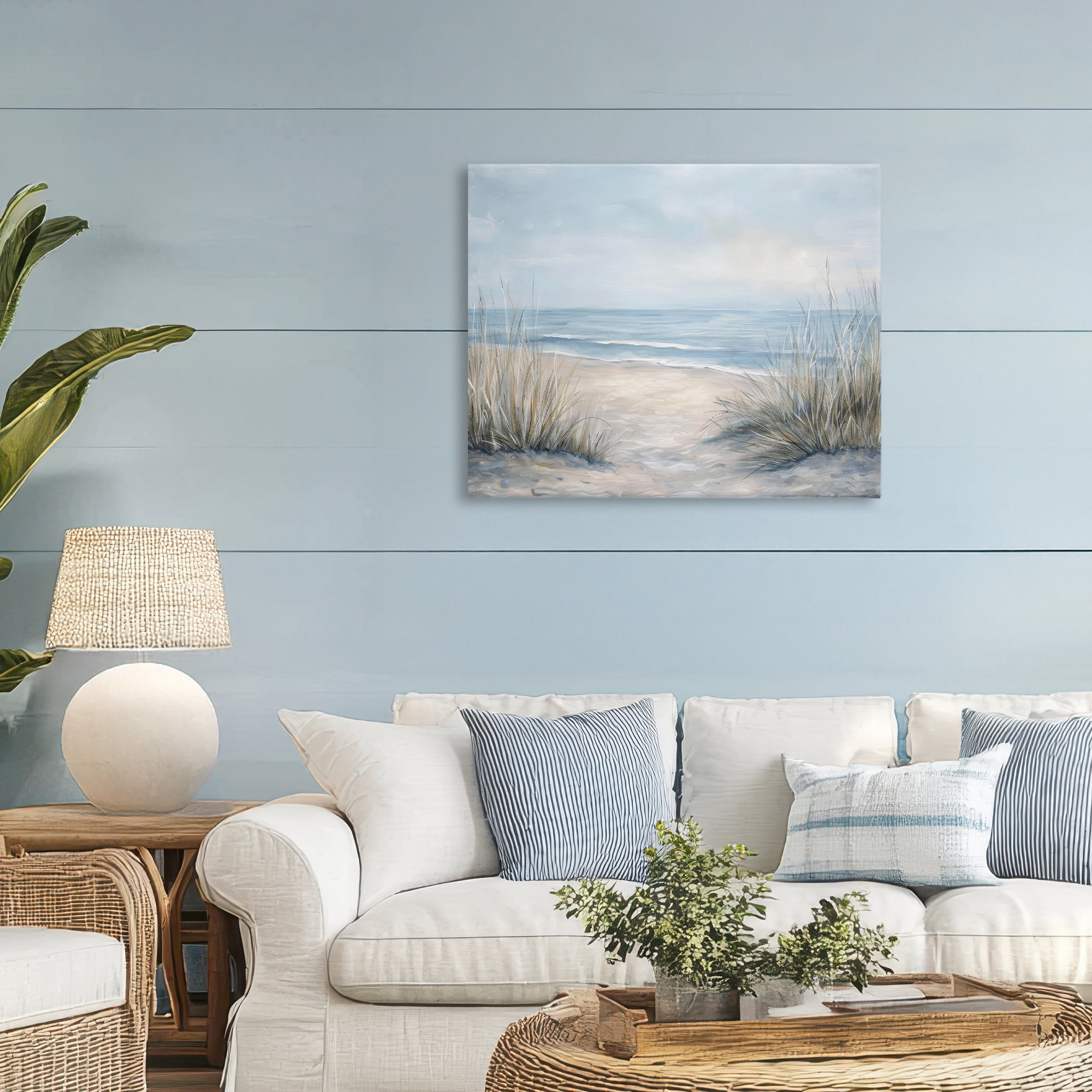 Stupell Industries To The Beach Tranquil Landscape Canvas Wall Art, design by Petal Prints Design