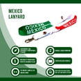 thumbnail image 2 of SOMOMEX Mexico Lanyard with Detachable Buckle, Mexican Flag Keychain, 2 of 7