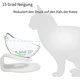 thumbnail image 4 of Cuenco para gatos elevado con soporte, cuenco para gatos inclinado tres cuencos, 4 of 5