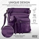 thumbnail image 3 of Genuine Leather Cross Body Bag - Super Soft Durable Crossbody Bags For Women Men - Bronze Hardware With Adjustable Strap, 3 of 4