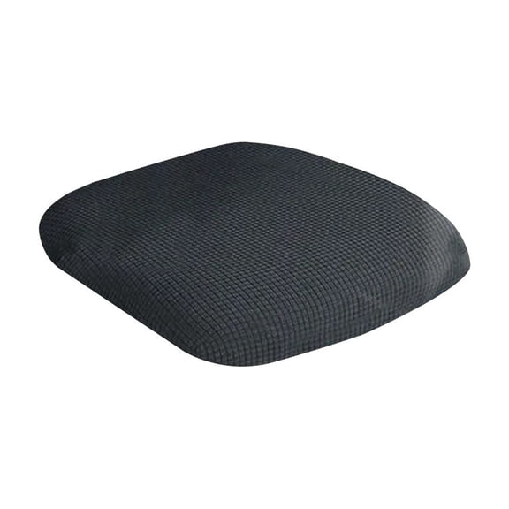 Stretchy Office Chair Seat Cover, XL Size in Black or Khaki, Washable Fleece Cushion Protector