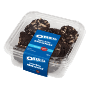 Two-bite Oreo Brownies, 10.5 oz, 10 Count, Baked, Moist, Fudgy Dessert