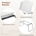 thumbnail image 4 of Extra Large 3-Tier Serving Tray Set, Melamine Dessert Display Stand, 17" Buffet Food Display Rack with Foldable Stand, Tiered Platters for Party, Buffet, Event, 4 of 6