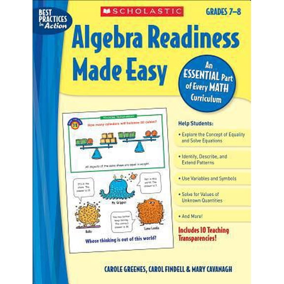 Pre-Owned Algebra Readiness Made Easy: Grades 7-8: An Essential Part of Every Math Curriculum (Paperback) 0439839424 9780439839426