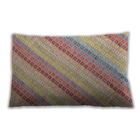 Ahgly Company Indoor Rectangular Contemporary Lumbar Throw Pillow, 13 inch by 19 inch
