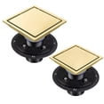 thumbnail image 3 of BUYISI 4 Inch 6 Inch 304 Stainless Steel Square Shower Floor Drain With Flange Gold 6 Inch, 3 of 5