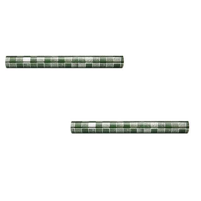 Oleegame 2PC Trashcans For Bedroom Bathroom Kitchen Waterproof Self-adhesive Stickers Mosaic Tile Sticker Green