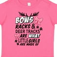 thumbnail image 4 of Inktastic Hunting Season Bows Racks & Deer Tracks Girls Toddler T-Shirt, 4 of 5