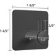 thumbnail image 2 of Black Adhesive Hooks 6 Pack, Heavy Duty Wall Hooks Aluminum Hooks For Hanging Coats, Hats, Towels, Robes, Keys, Clothes, Towel Hooks Wall Mount Rack F, 2 of 4