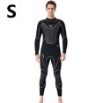 thumbnail image 2 of Traje de buceo Traje de buceo Secado rápido Pantalones de manga larga de una pieza Sunprotection Mantenga el calentamiento para bucear Snorkeling Surfing Natación Negro Negro 【S】 Eigraketly OD003281-01, 2 of 7