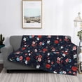 thumbnail image 2 of Fotbe Vintage Rose Manta de Franela con Estampado, Manta Ultrasuave para Cama, Sofá, Auto, Hipoalergénica y Antibolitas-50"x40", 2 of 6