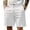 White, variant on akafmk Men's Bermuda Shorts 7" Chino Stretch Elastic Waist Fast Dry Casual Dress Work with Pockets for Golf