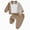 H554-Khaki, variant on TOWED22 Toddler Baby Boy Clothes Color Block Long Sleeve Sweatshirt Tops Pants Fall Winter Outfits 2 Piece Set,Khaki,2-3 Y