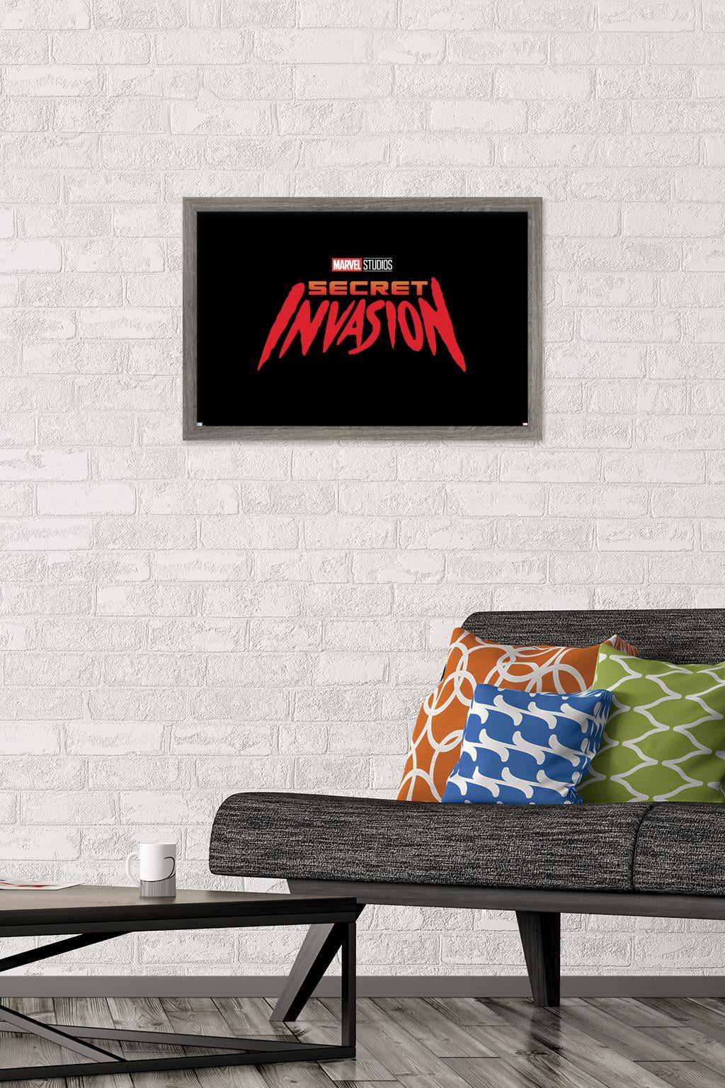 Marvel Secret Invasion - Logo Wall Poster, 14.725" x 22.375", Framed