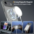thumbnail image 5 of Magnetic Phone Case For iPhone 17 Air,With Invisible Magnetic O-Ring Kickstand,Compatible with Mag-Safe,Skin Feel Ultra Slim Shockproof Anti-Drop Protection Translucent Phone Case,Gray, 5 of 6