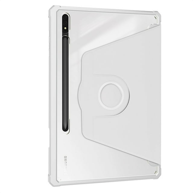 360° Rotation Case For Samsung Tab S6 Lite 10.4'' A8 10.5'' S7 S8 S9 11 S7 FE S8 S9 Plus 12.4‘’ Stand Tablet Cover With Pen Slot Gray S6 Lite 10.4inch