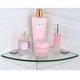 thumbnail image 5 of Estante de cristal para baño, 2 unidades, estante de esquina triangular, soporte de almacenamiento para montaje en esquina de pared de baño, 5 of 5