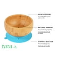 thumbnail image 4 of TATA AMG ® Baby Bamboo Plate and Bowl Set with Spoons and Fork, Silicone Suction Plate and Bowl Set for Toddlers - Baby Led Weaning Bamboo Feeding Set - BPA Free, 4 of 8