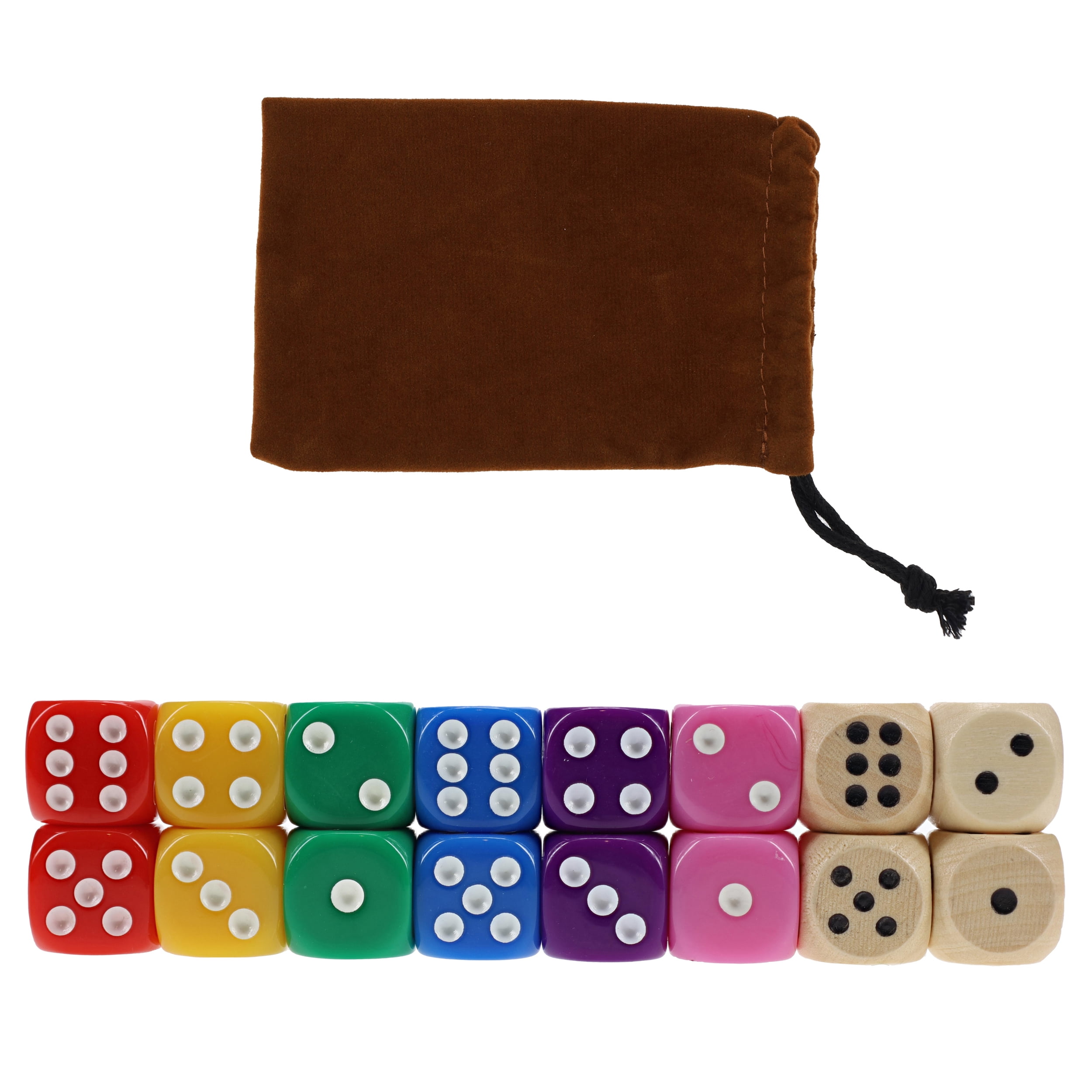 Pacific Shore Games 6 Player Shut The Box Dice Game - Walnut Stained Wood - 14 In.