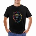thumbnail image 2 of Lion T-shirt Lion Unisex T-shirt Unisex tees Casual Cotton Colorful Printing, 2 of 5