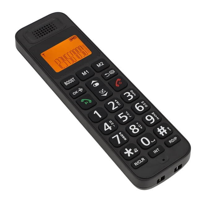 Teléfono Con Altavoz, Teléfono Inalámbrico Con Teclado De Botones Grandes De Comunicación Dúplex Completo Para Oficinas
