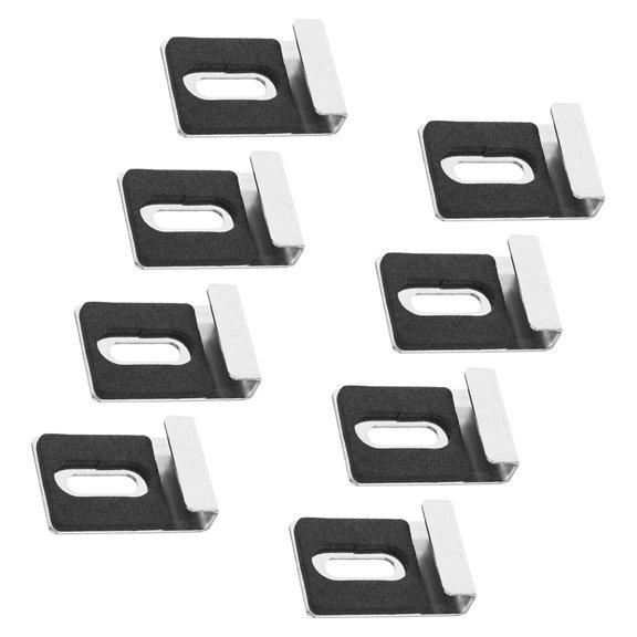 Tineasur Wall Mounting Stainless Steel Mirror Clips Plated Silver for Frameless Mirror