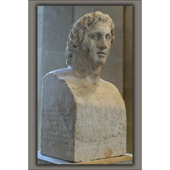 24"x36" Gallery Poster, Alexander the Great Azara Herm Portrait