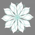 thumbnail image 2 of Robinson, Tamara 12x12 White Modern Wood Framed Museum Art Print Titled - Flower Outline 3B, 2 of 4