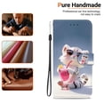 thumbnail image 3 of Print Pattern PU Leather Wallet Style Flip Cover With Card Holder Protection Mobile Phone Case For iPhone 16 16Pro 16Plus 16ProMax 15 15Pro 15Plus 15ProMax 14 14Plus 13 12 11 Pro Mini ProMax, 3 of 8