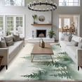 thumbnail image 5 of Foggy Forest Green Area Rug 6x9 Washable Rug Non Slip Watercolor Trees Vintage Large Area Rug Soft Stainresistant Indoor Floor Carpet for Living Room Bedroom Home Office Dining Room Nursery, 5 of 9