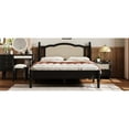 thumbnail image 3 of Black Wooden Platform Bed Featuring Natural Headboard - Modern Bedroom Essential With Enchanting Create A Magical Bedroom,, 3 of 5