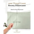 thumbnail image 3 of Good Sleep Bedding Queen Size Flat Sheet Only - Hotel Style 100% Egyptian Cotton Sheet, Soft & Breathable, Sateen Weave 800 Thread Count Queen Flat Sheet - Light Gray, 3 of 8