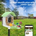 thumbnail image 2 of Smart Bird Feeder with Camera, AI Identify Bird Breed, Solar-Powered WiFi FHD 2K Live Camera, Auto Capture Backyard Garden Bird Watching, IP65,Motion Detection, Cloud and SD Card Storage, 2 of 14
