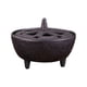 thumbnail image 2 of Cuenco para quemar incienso de hierro fundido, soporte para incienso, diseño hueco con tapa para decoración del hogar, 2 of 9
