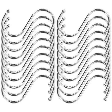 

20Pcs S Hooks Kitchen Clothes Hangers Carbon Steel Hanging Tools for Plant Pan Pots Utensils M