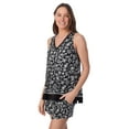 thumbnail image 5 of Layla Women's Sleepwear 2-Piece Knit Tank and Shorty Boxer Pajama Set, XS-4X, 5 of 7