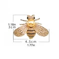 thumbnail image 6 of SmartBy Animal Brooch Sparkling Rhinestones Faux Pearl Bee Design Clothes Pin Anti-oxidation Jewelry Clothing Accessories, 6 of 7