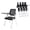 5pcs, variant on Foldable Mesh Ergonomic Training Room Chair Guest Reception Stack Chairs for Office School Church,Conference Chair with Writting Board and Arms,Office Chairs