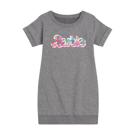 

Barbie - Pattern Colorful - Toddler And Youth Girls Fleece Dress