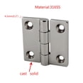 thumbnail image 4 of Riwesomey Bisagra de puerta marina, componente de conector Universal, accesorio modificado, bisagras de conexión de alta resistencia, accesorios de Herramientas y ferretería  38*38mm Riwesomey TO009984-01, 4 of 6