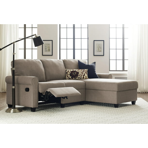 Serta Copenhagen Reclining Sectional, Sectional Sofa With Chaise Lounge And Recliner